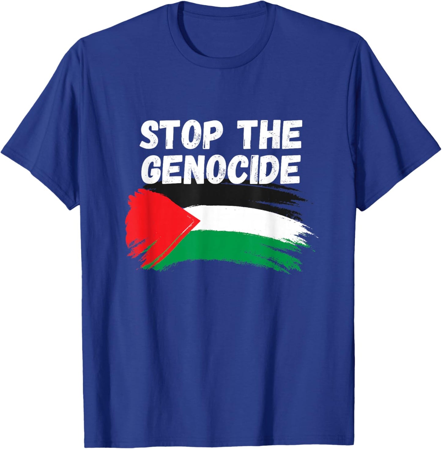 Stop The Genocide Flag T-Shirt - T-Shirt | Royal