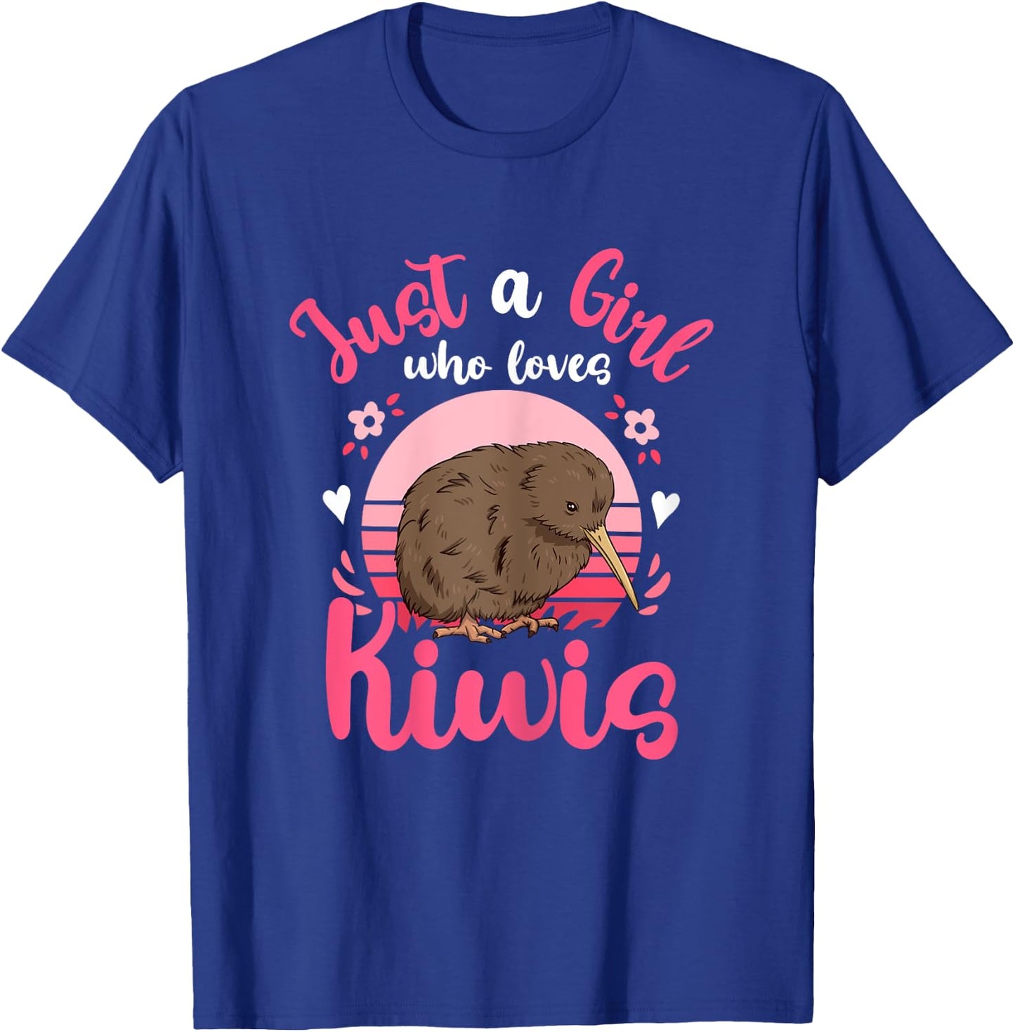 Kiwi Birds Just a Girl Who Loves Kiwis T-Shirt - T-Shirt | Royal