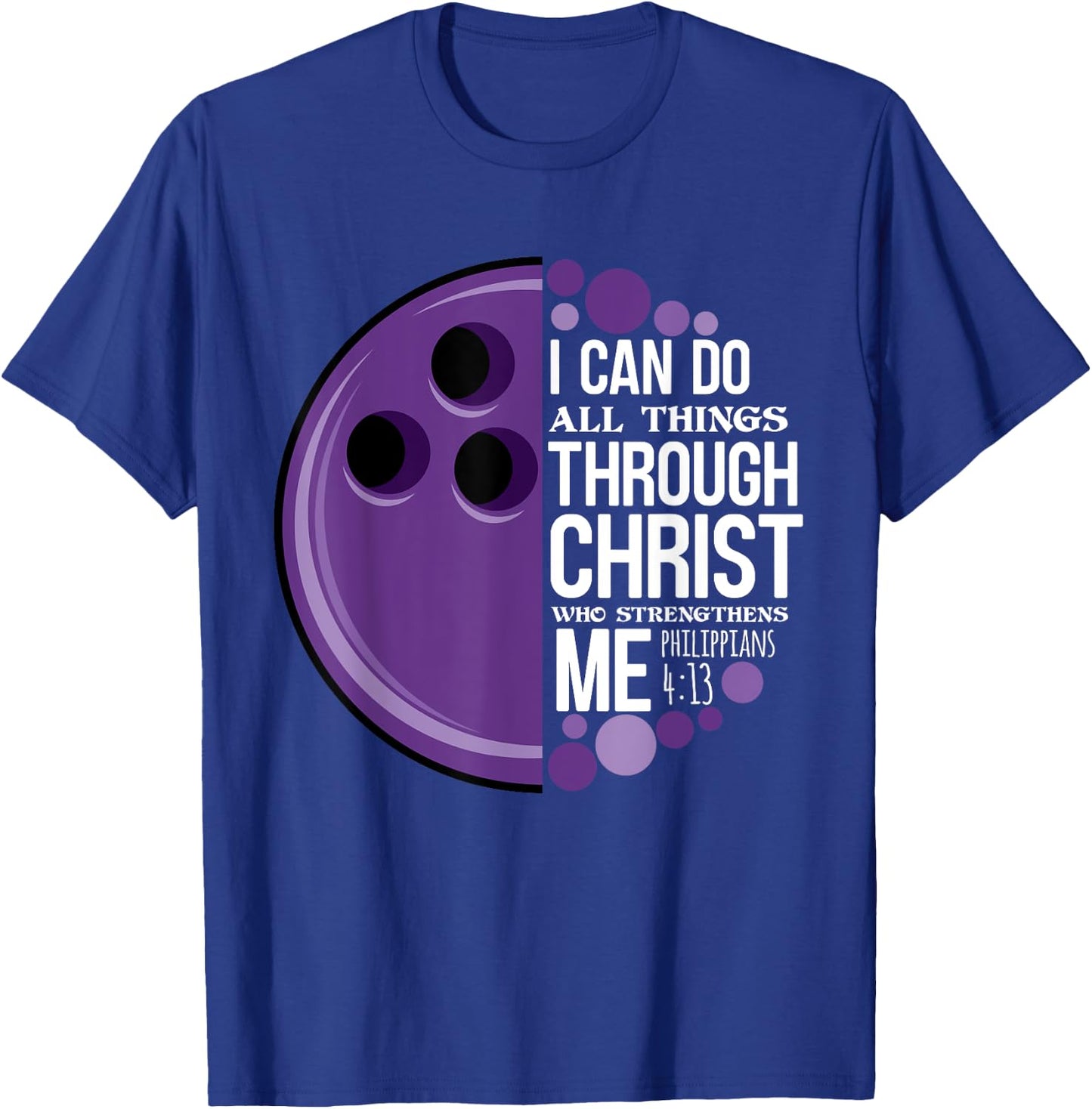 Christian Bowling Funny Personalized Team Gift Women T-Shirt - T-Shirt | Royal