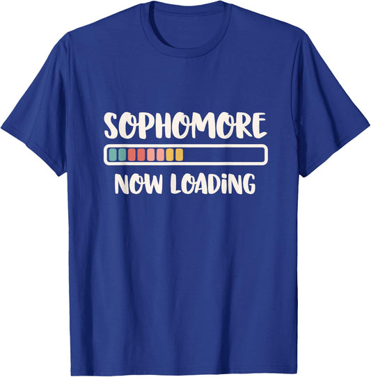 Back to School 10th Grade 10 | Sophomore Now Loading T-Shirt - T-Shirt | Royal