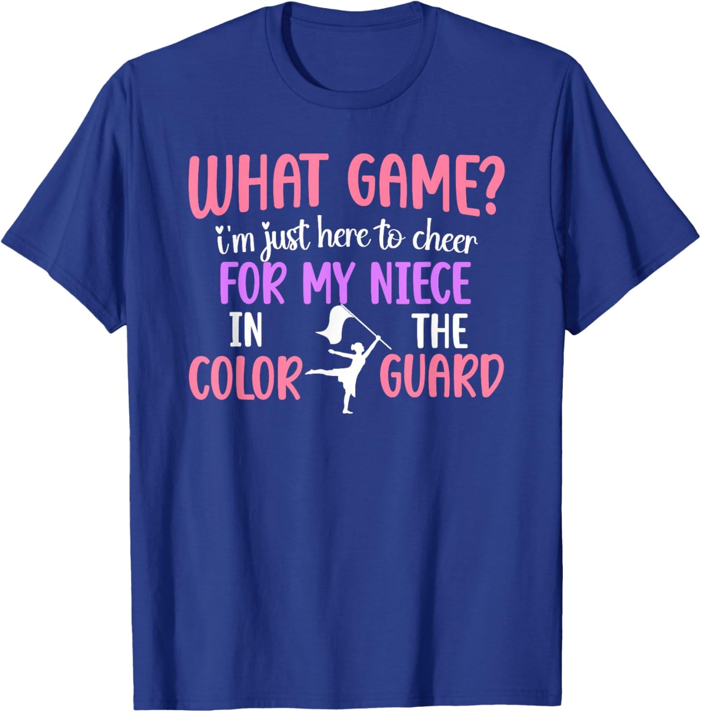 Funny Color Guard Aunt Of A Color Guard Member T-Shirt - T-Shirt | Royal