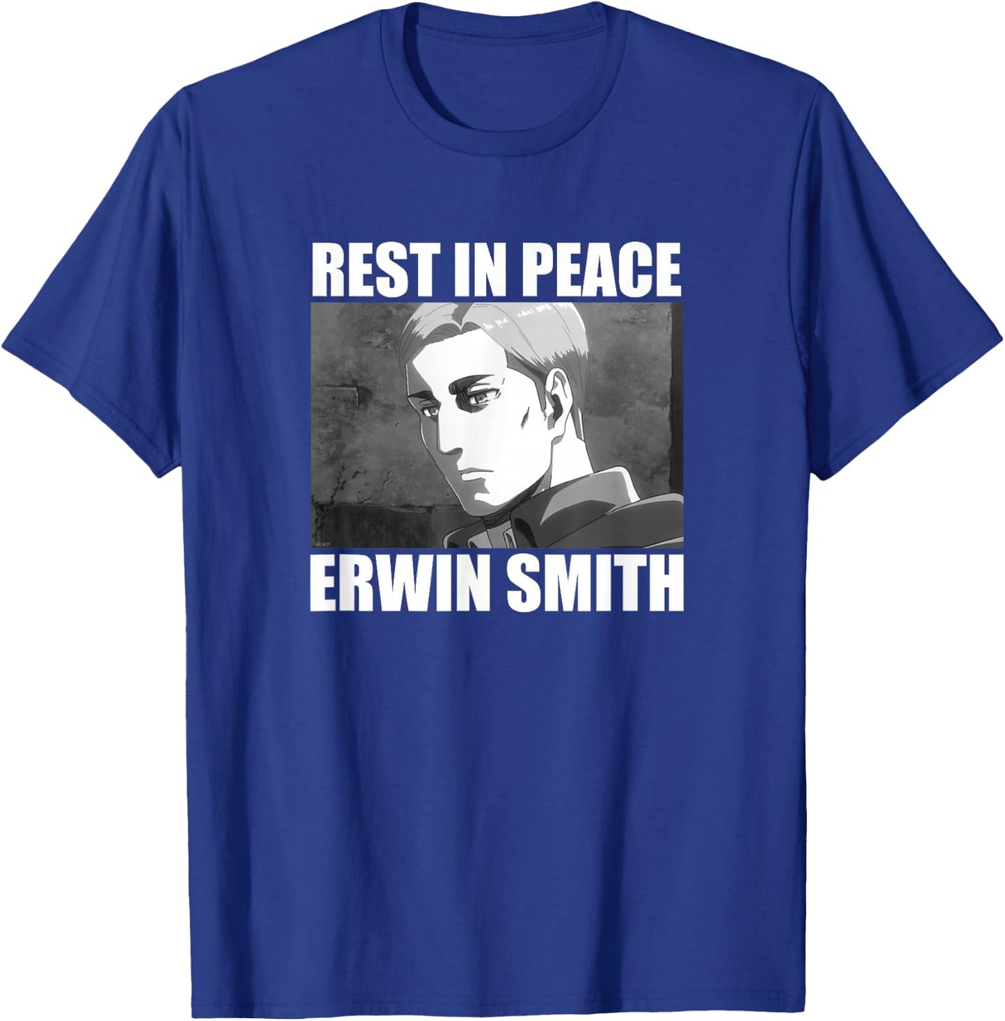 Attack on Titan Season 3 Rest in Peace Erwin Smith Anime T-Shirt - T-Shirt | Royal
