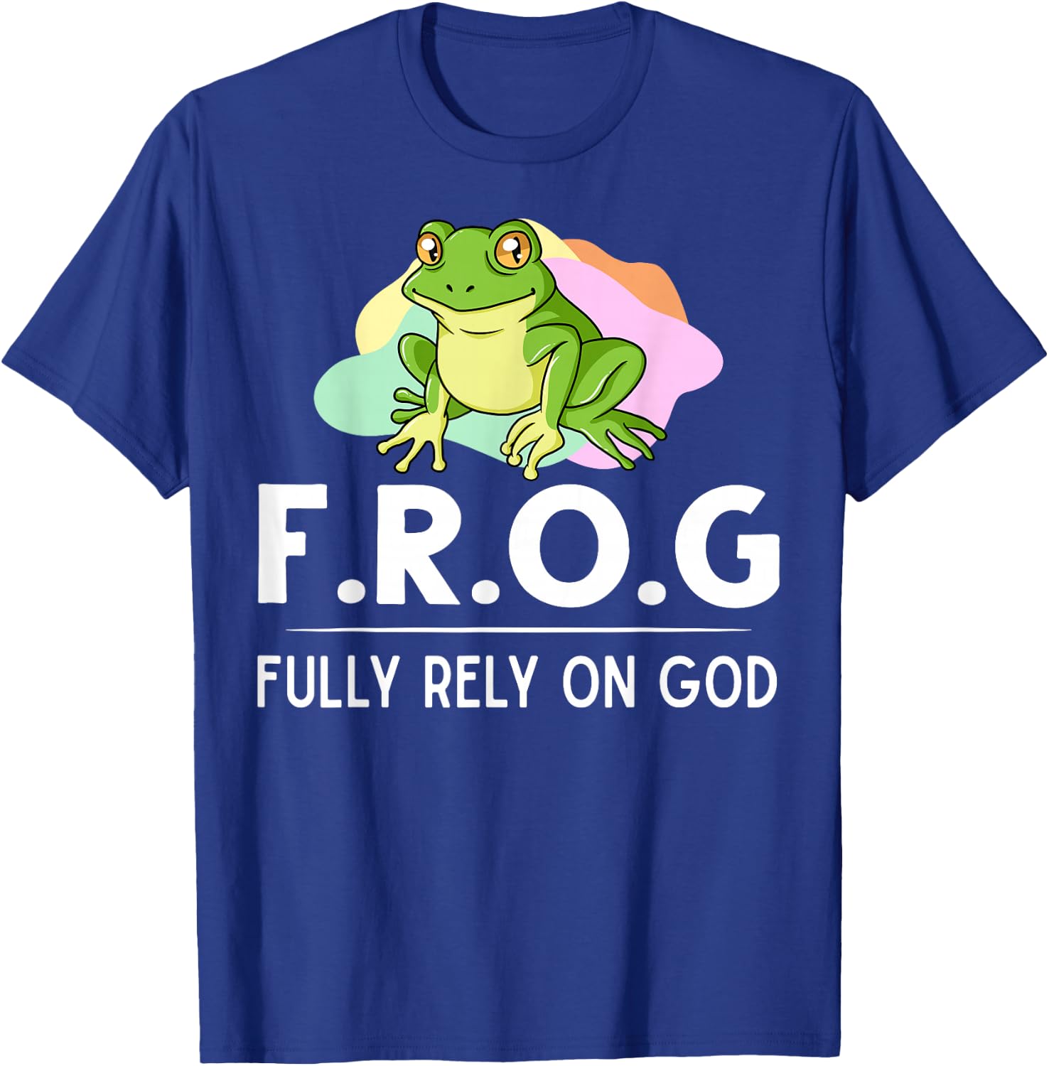 Frog Fully Rely On God Gift Toad Catcher T-Shirt - T-Shirt | Royal
