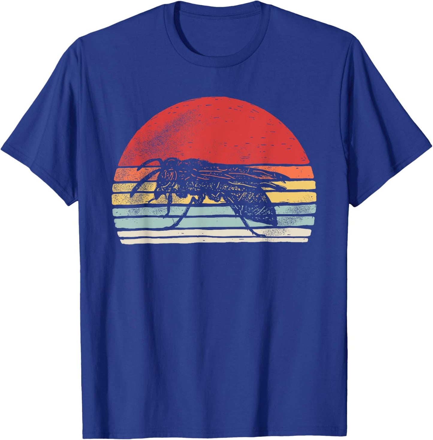 Vintage Retro Wasp Insect T-Shirt - T-Shirt | Royal