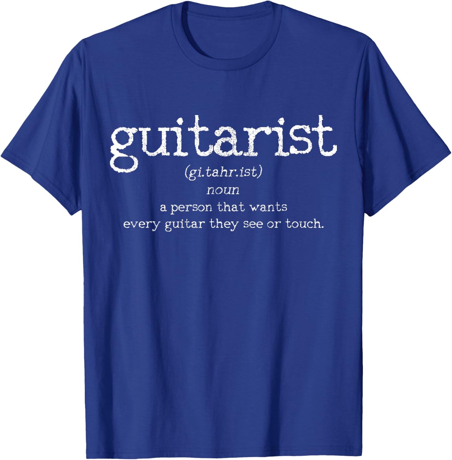Guitar guitar player vintage Gift T-Shirt - T-Shirt | Royal