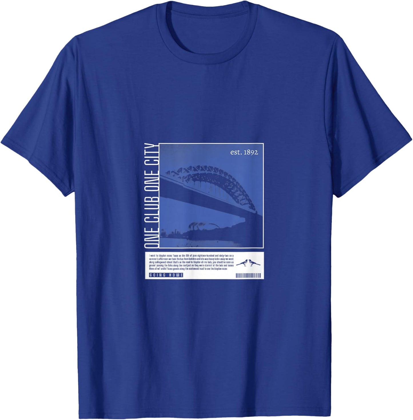 Newcastle United One Club One City NUFC T-Shirt - T-Shirt | Royal