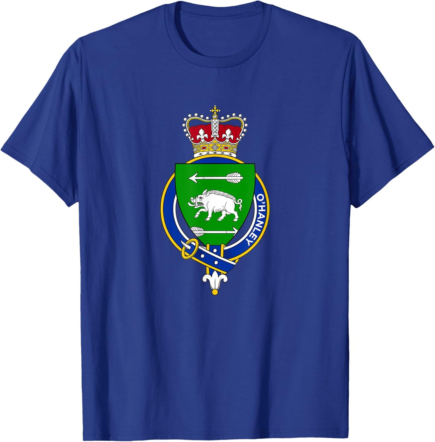O'Hanley Coat of Arms - Family Crest T-Shirt - T-Shirt | Royal