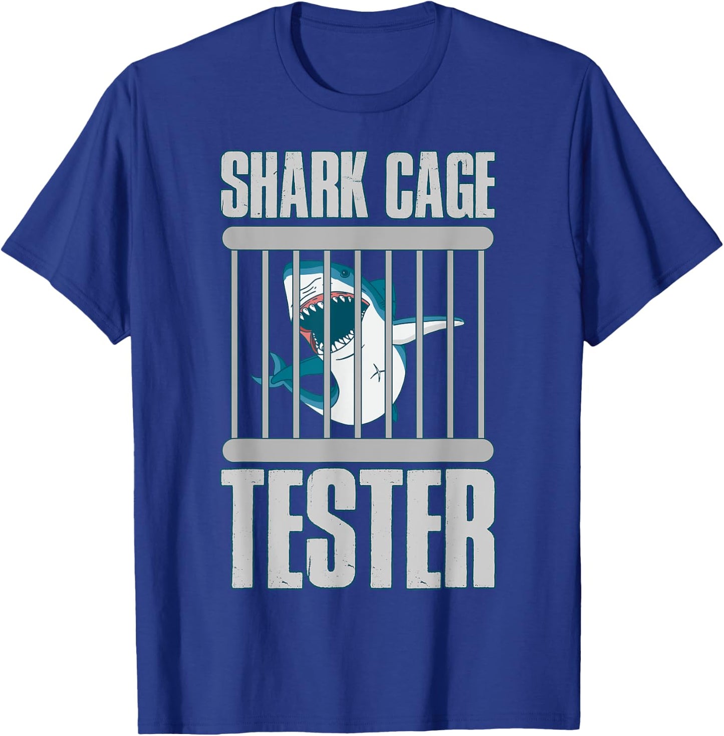 Shark Cage Tester T-Shirt - T-Shirt | Royal