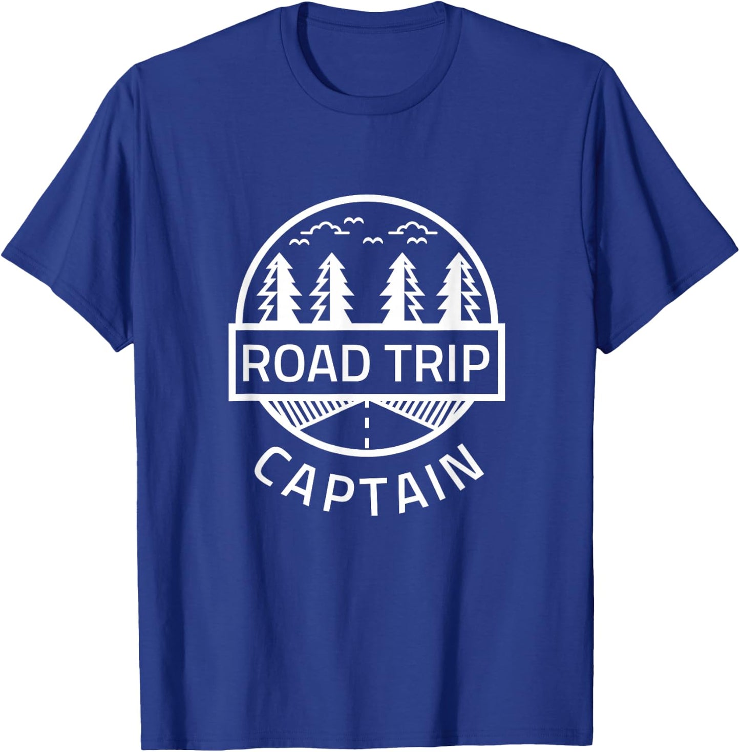 Road Trip Captain Outdoor Rv Camper Hiking Family Vacation T-Shirt - T-Shirt | Royal