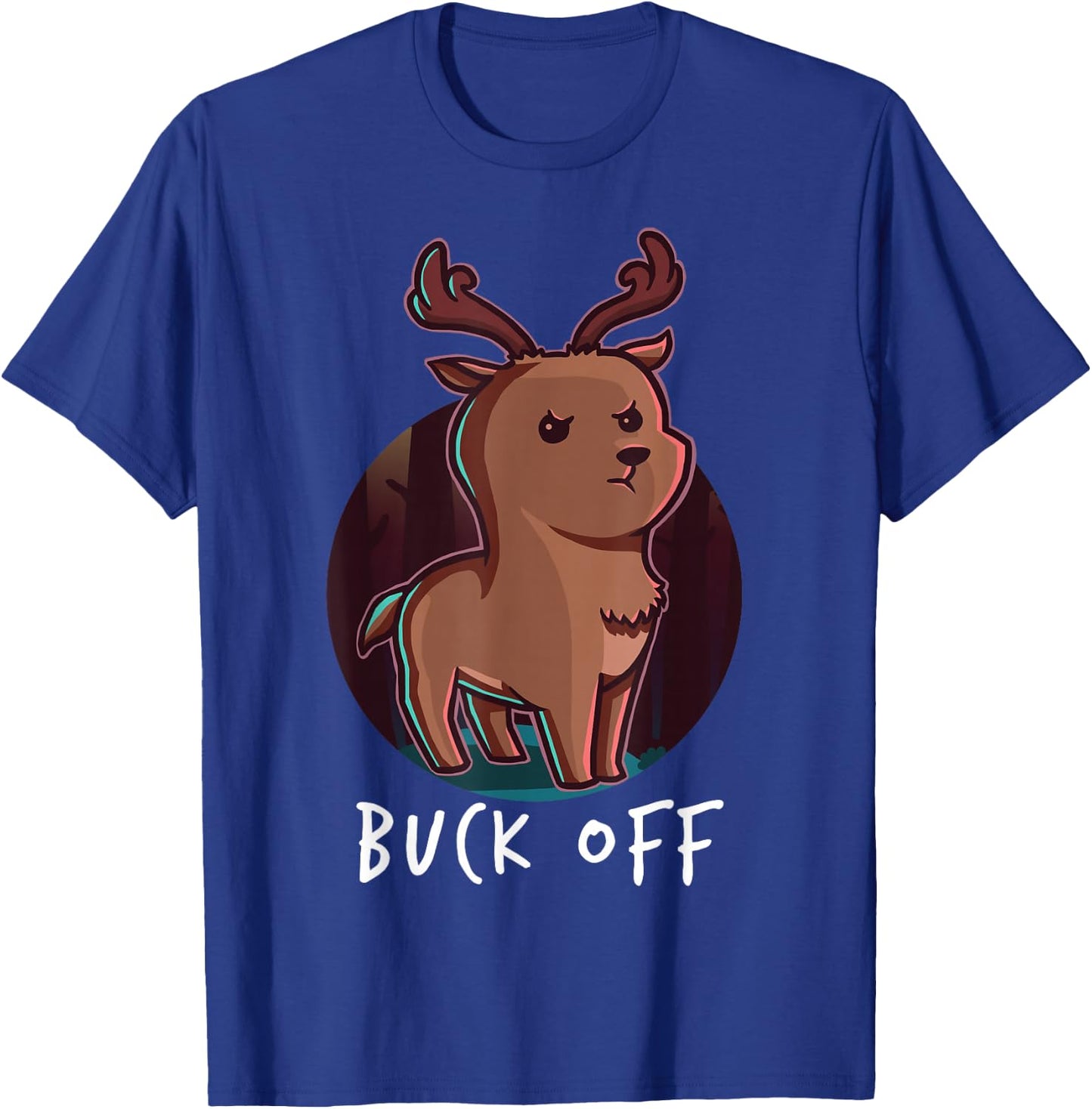 Buck Off Deer Hunter Middle Finger Deer Deer Hunter Hunting T-Shirt - T-Shirt | Royal