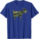 Camo Goat Funny Camouflage Pattern Army Colours Farm T-Shirt - T-Shirt | Royal
