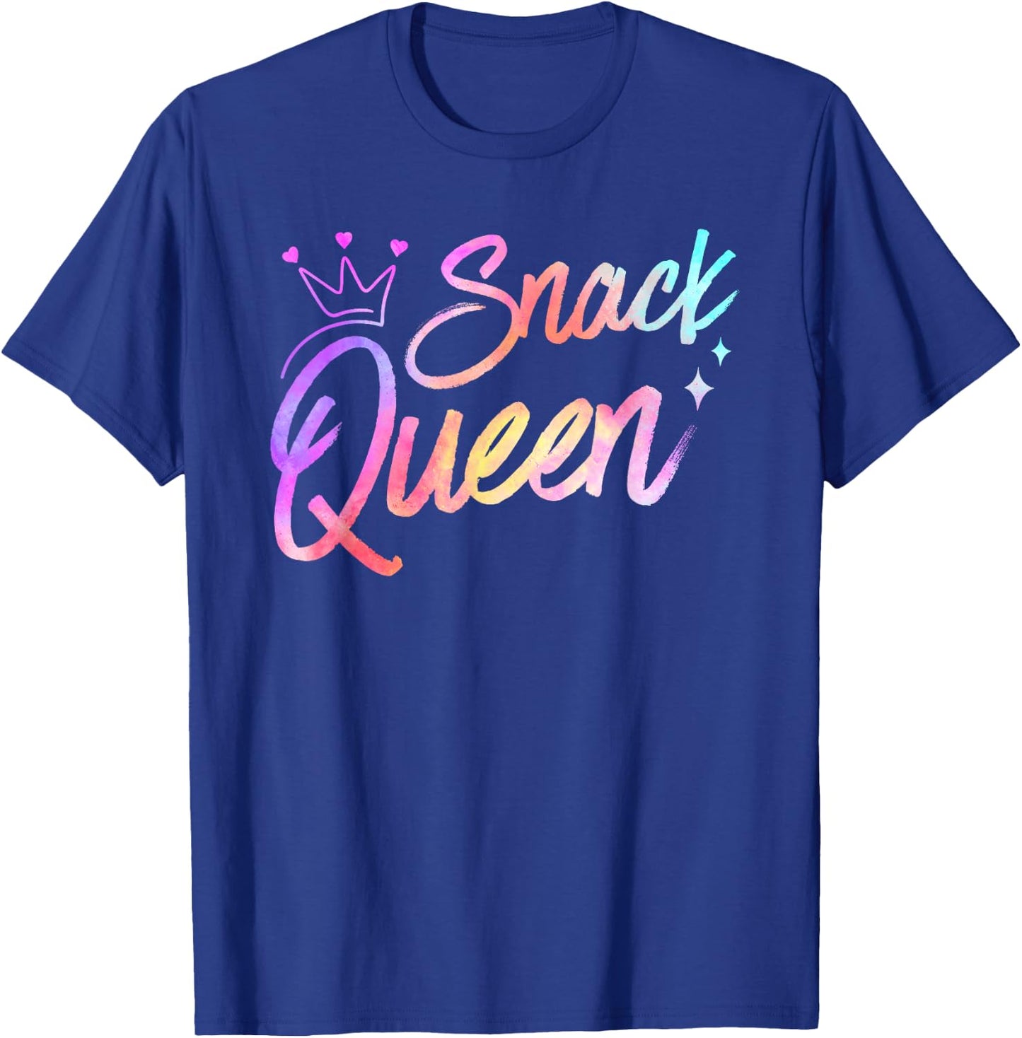 Snack Queen Funny Food Snacking Cooking Eating Snack Lover T-Shirt - T-Shirt | Royal