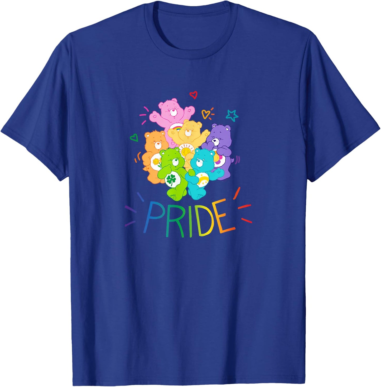 Care Bears Rainbow Pride and Doodles Cute Retro Cartoon T-Shirt - T-Shirt | Royal