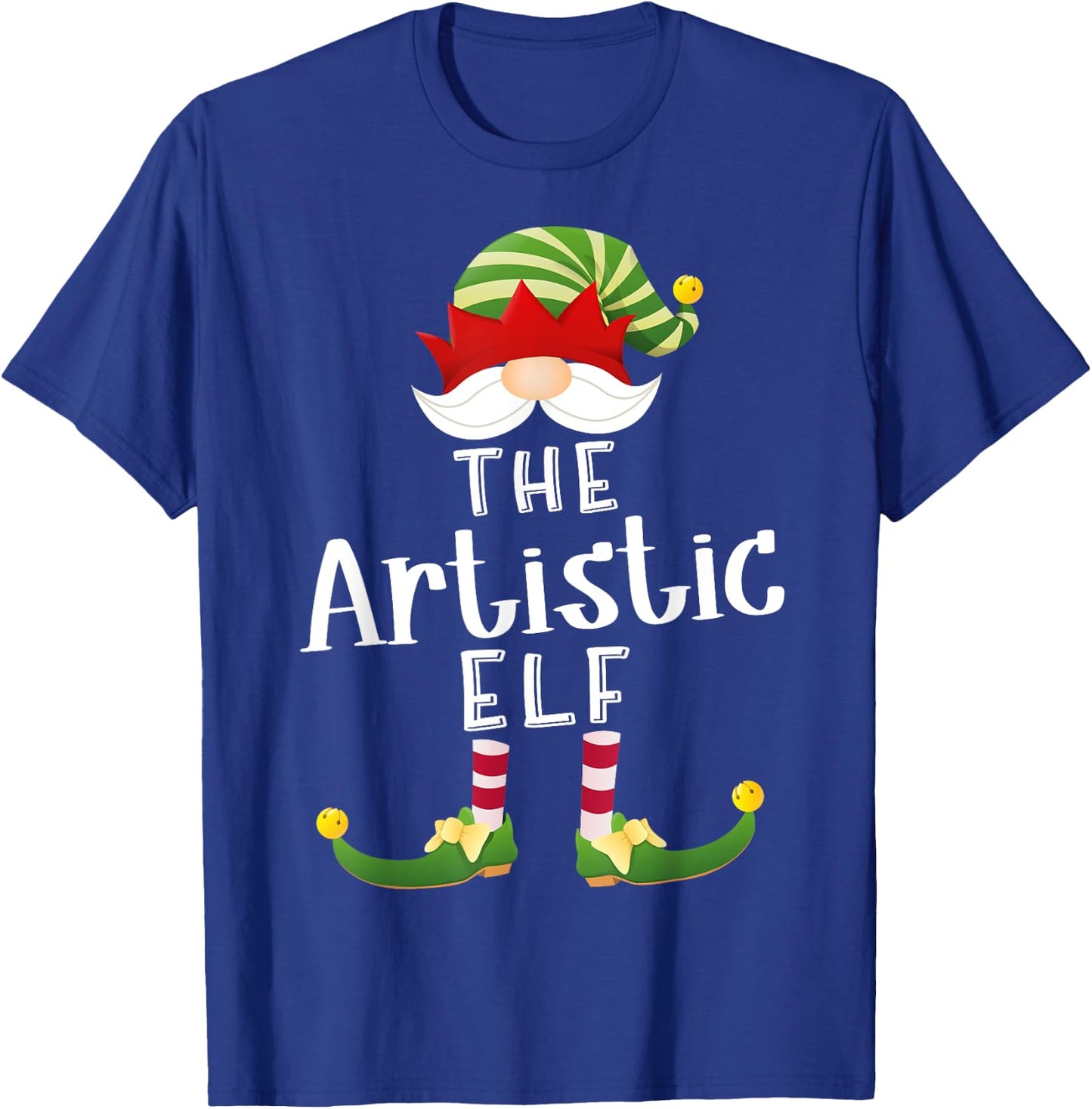 Artistic Elf Group Christmas Funny Pajama Party T-Shirt - T-Shirt | Royal