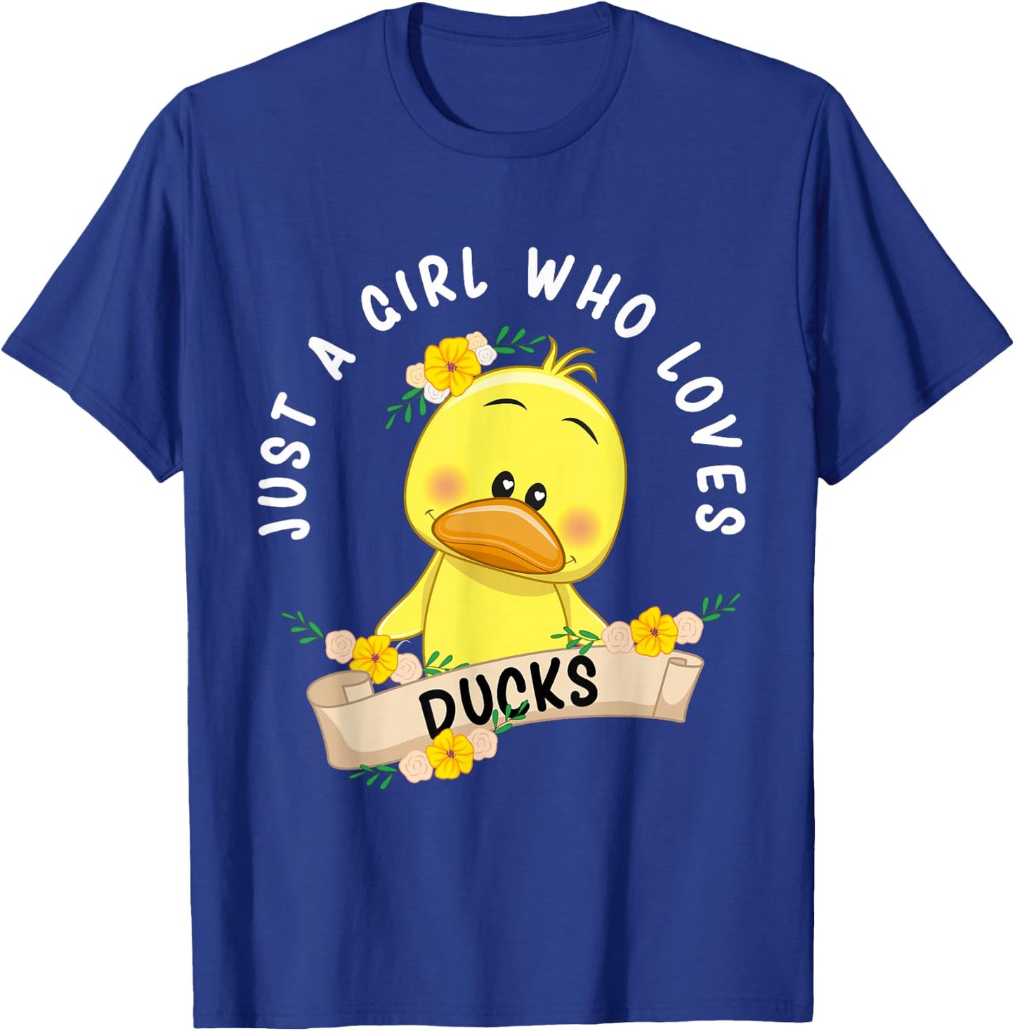 Just a Girl who loves Ducks Kids T-Shirt - T-Shirt | Royal