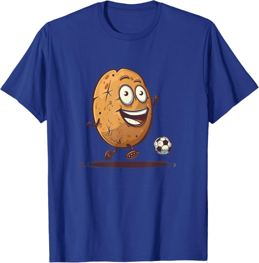 Soccer player potato costume for boys and girls T-Shirt - T-Shirt | Royal