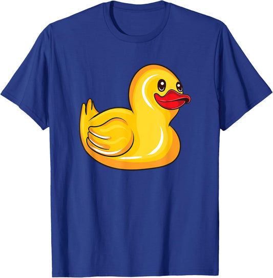 Cute Rubber Duck Gift Toddlers Men Women Funny Duckling T-Shirt - T-Shirt | Royal