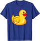 Cute Rubber Duck Gift Toddlers Men Women Funny Duckling T-Shirt - T-Shirt | Royal