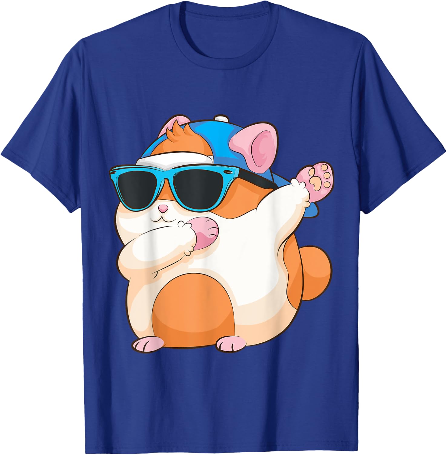 Cute Dabbing Hamster | Funny Famous Dab Dance Pose Pet Gift T-Shirt - T-Shirt | Royal