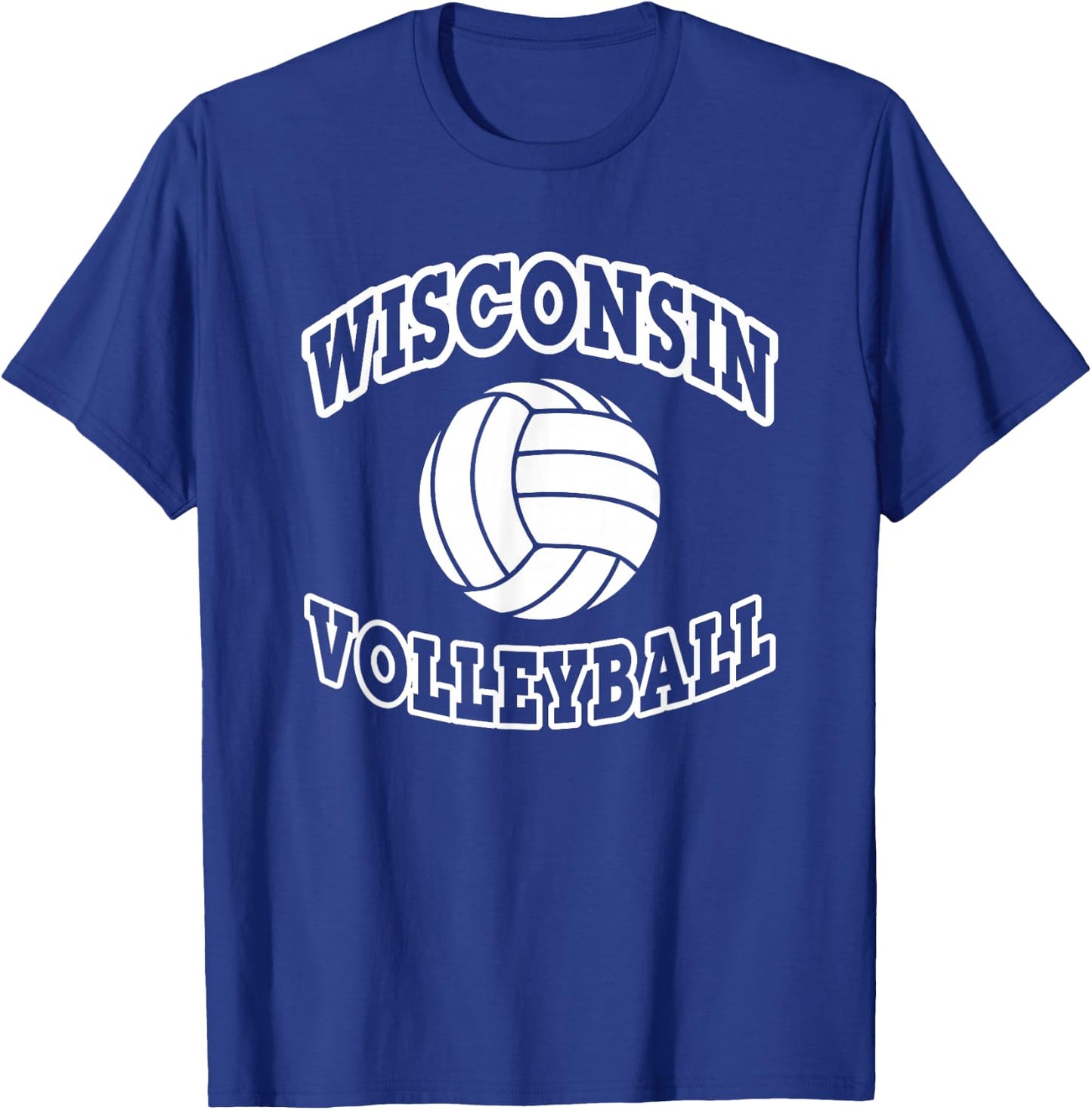 Wisconsin Volleyball Classic Style T-Shirt - T-Shirt | Royal