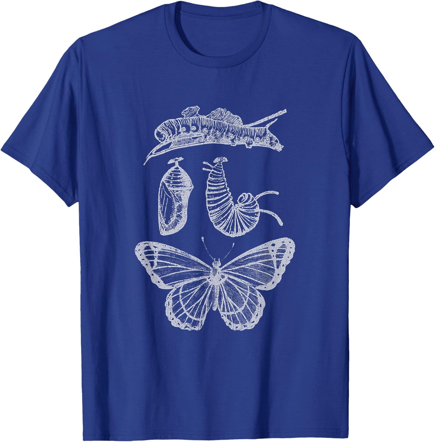 Butterfly Entomology Science Specimen Caterpillar Insect Bug T-Shirt - T-Shirt | Royal