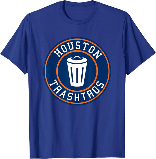 Houston Cheaters Sign Stealing Trashtros Baseball Gift T-Shirt - T-Shirt | Royal