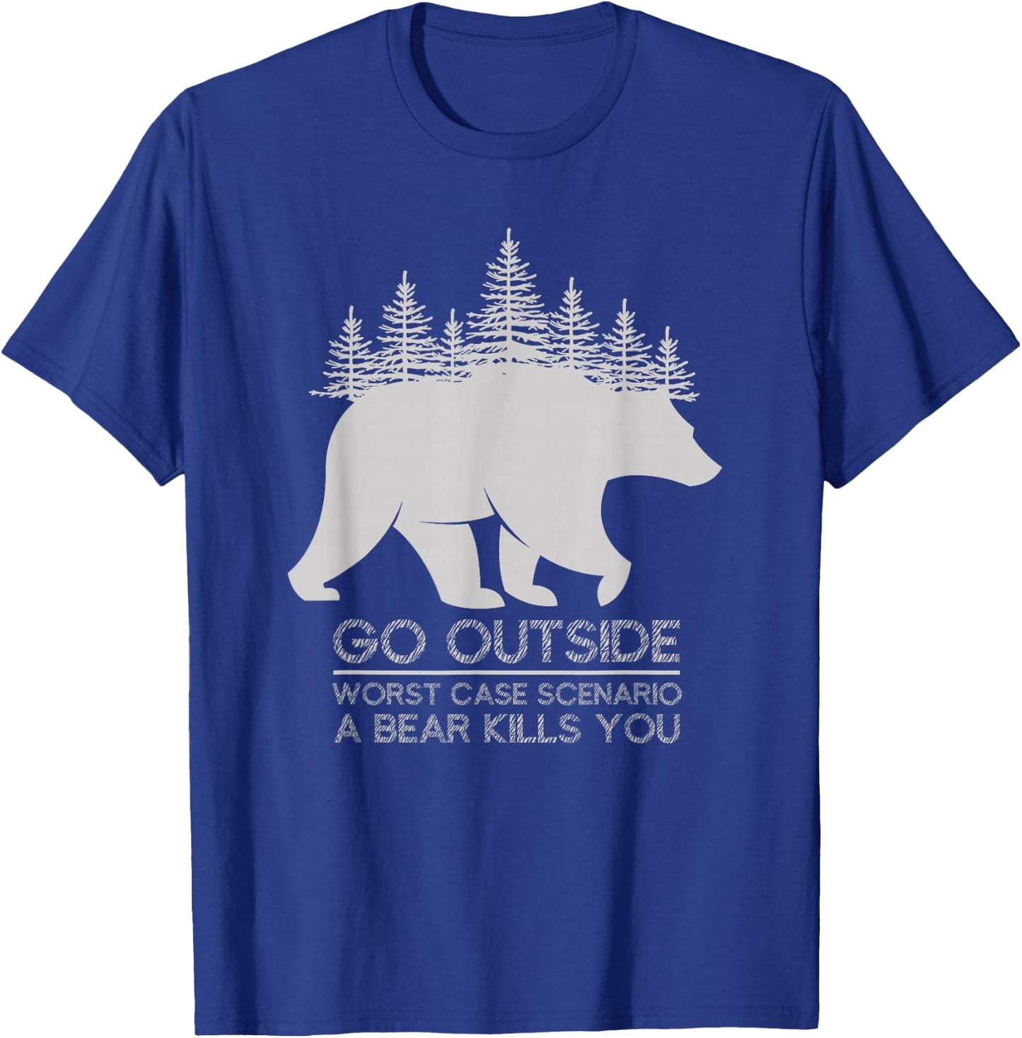 Outdoor Activities Nature Lovers Mountaineering Camping T-Shirt - T-Shirt | Royal