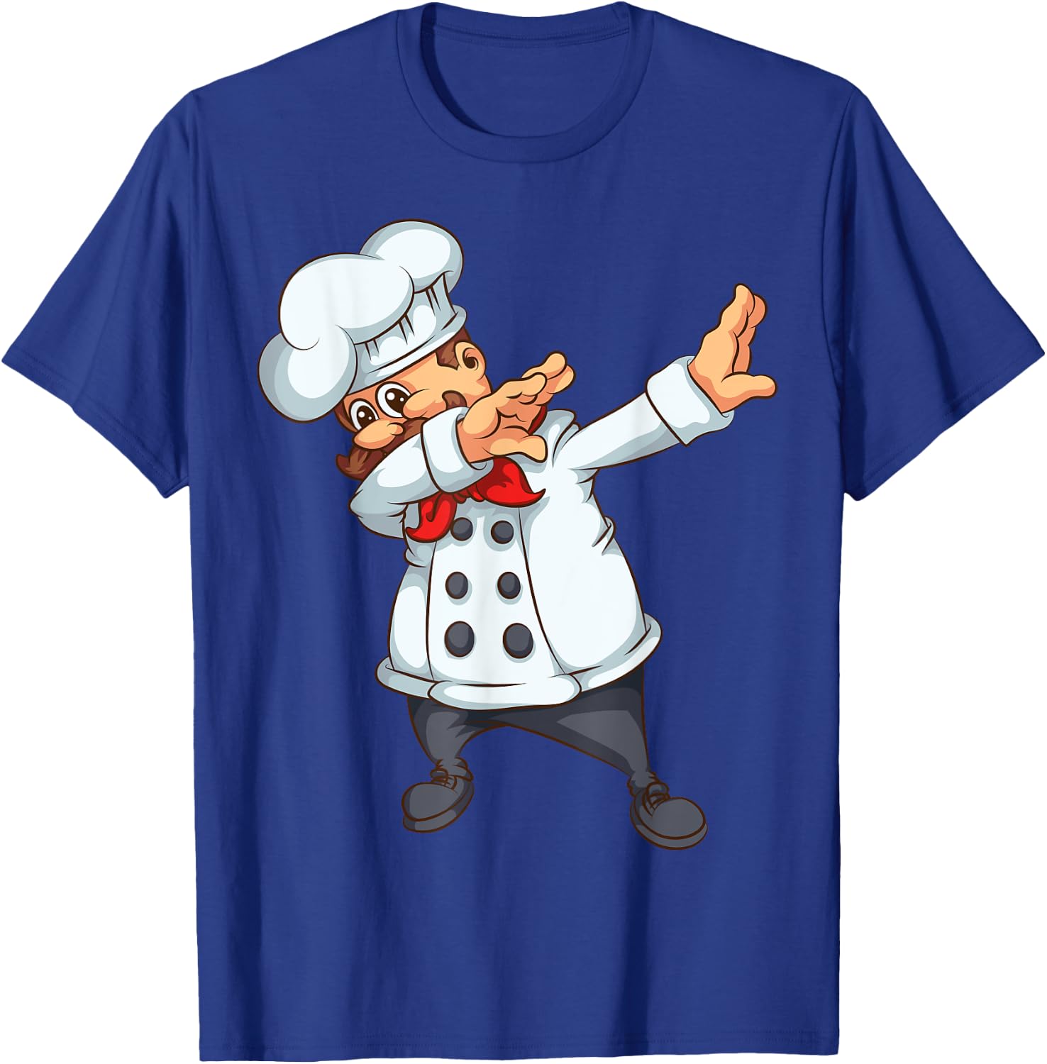 Cute Dabbing Chef | Funny Dab Dance Pastry Cook Food Gift T-Shirt - T-Shirt | Royal