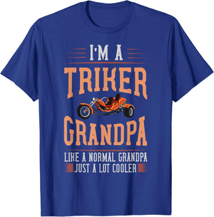 Trike Motorcycle Three Wheeler Bike T-Shirt - T-Shirt | Royal