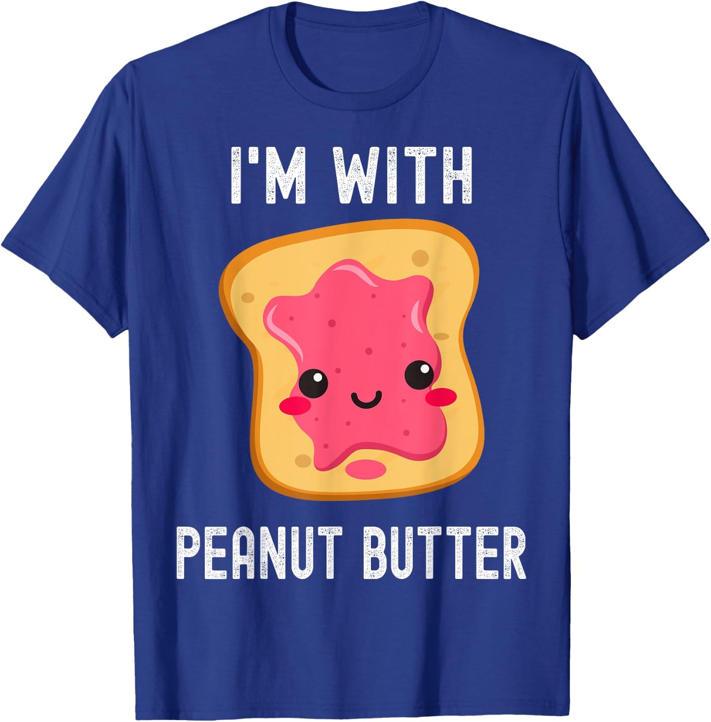 Funny Peanut Butter Jelly Matching Couples His & Hers T-Shirt - T-Shirt | Royal