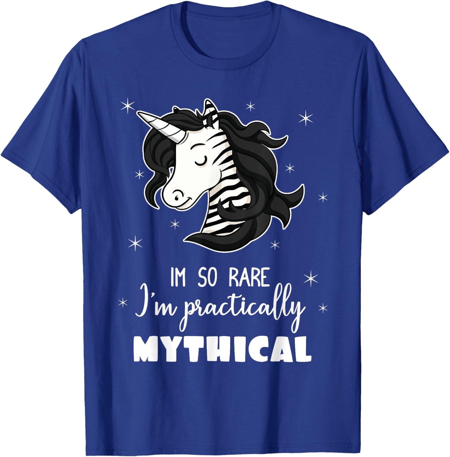 Mythical Unicorn Ehlers Danlos Black And White Zebra Stripe T-Shirt - T-Shirt | Royal