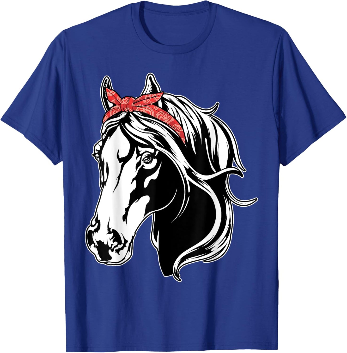 Horse Bandana For Horseback Riding Horse Lover Girls Women's T-Shirt - T-Shirt | Royal