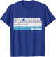 Sugar Mountain NC - North Carolina Retro Skiing Snowboarding T-Shirt - T-Shirt | Royal