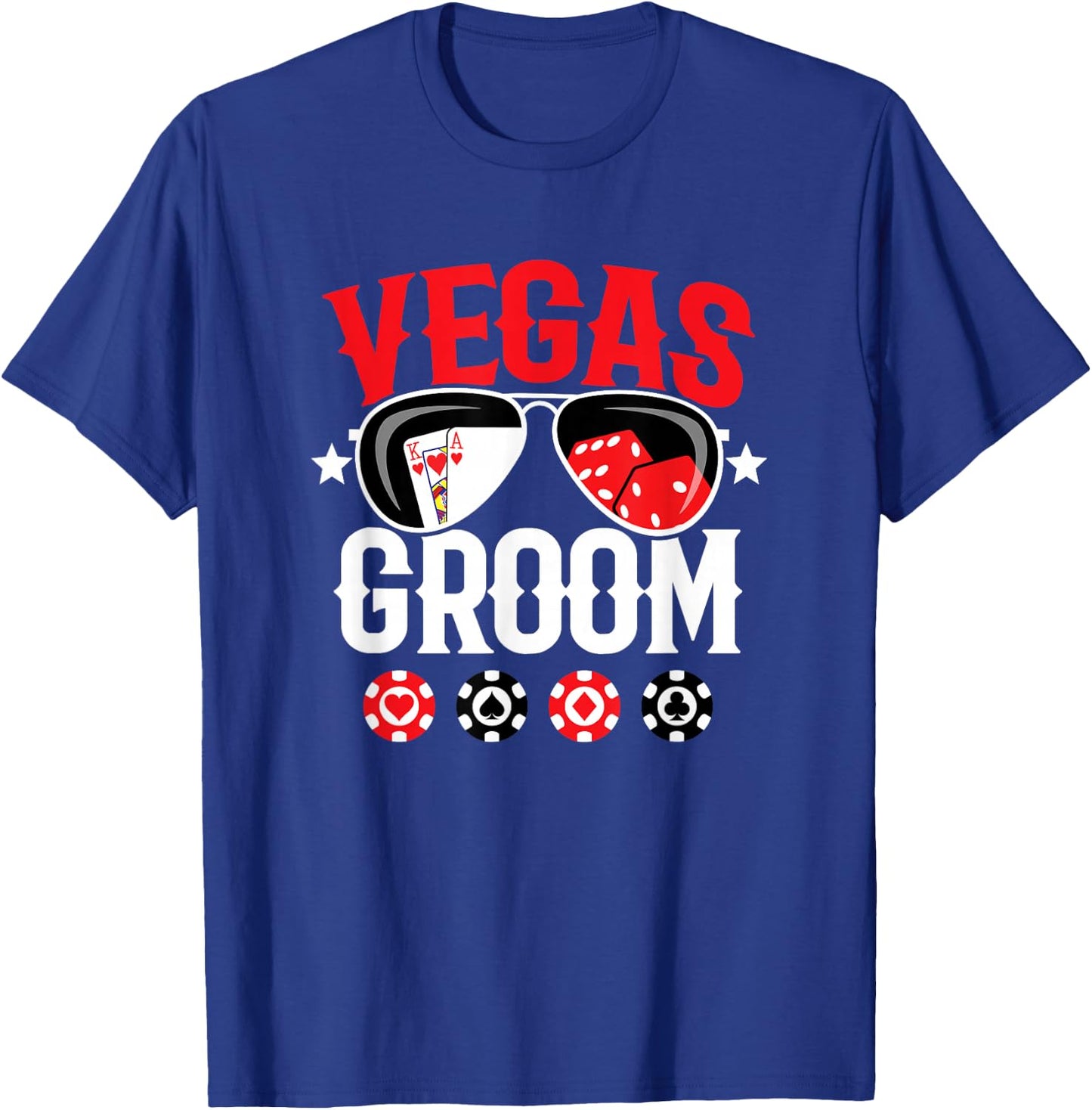 Vegas Bachelor Party - Married in Vegas - Groom Squad T-Shirt - T-Shirt | Royal