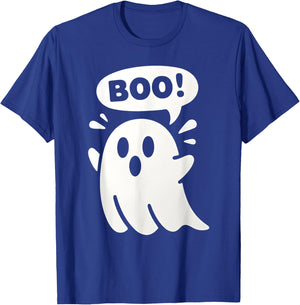 Toddler Ghost with Bow Boo Girls Halloween T-Shirt - T-Shirt | Royal