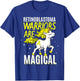 Warriors Are Magical Retinoblastoma RB Eye Cancer Awareness T-Shirt - T-Shirt | Royal