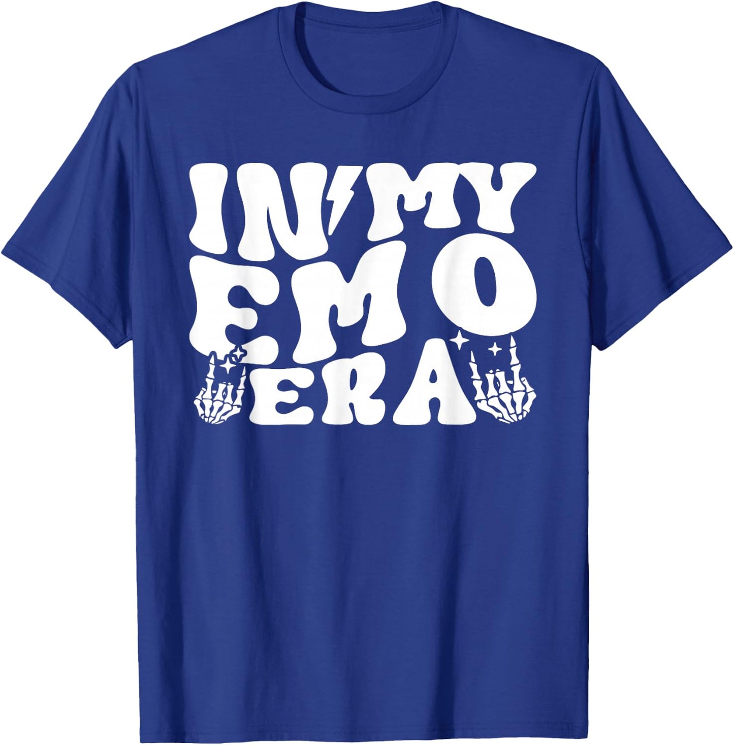 In My Emo Era Funny 90s Kids 90s Babies Millenials Teenagers T-Shirt - T-Shirt | Royal