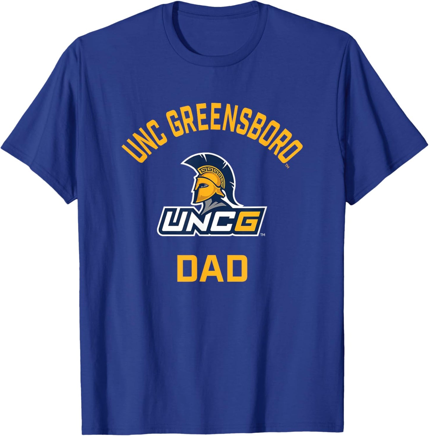 UNC Greensboro UNCG Spartans Arched Dad T-Shirt - T-Shirt | Royal