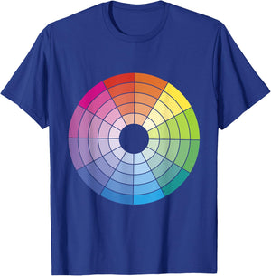 Colour Wheel Chart Color Hex Artist T-Shirt - T-Shirt | Royal