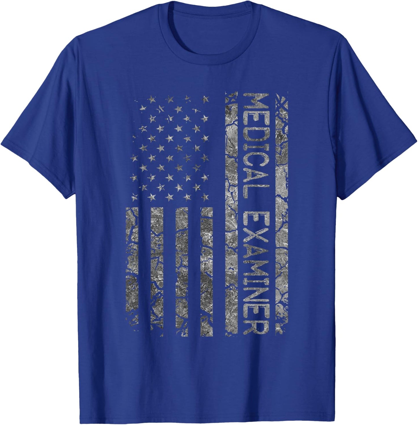 Funny Job Title Worker American Flag Medical Examiner Men T-Shirt - T-Shirt | Royal