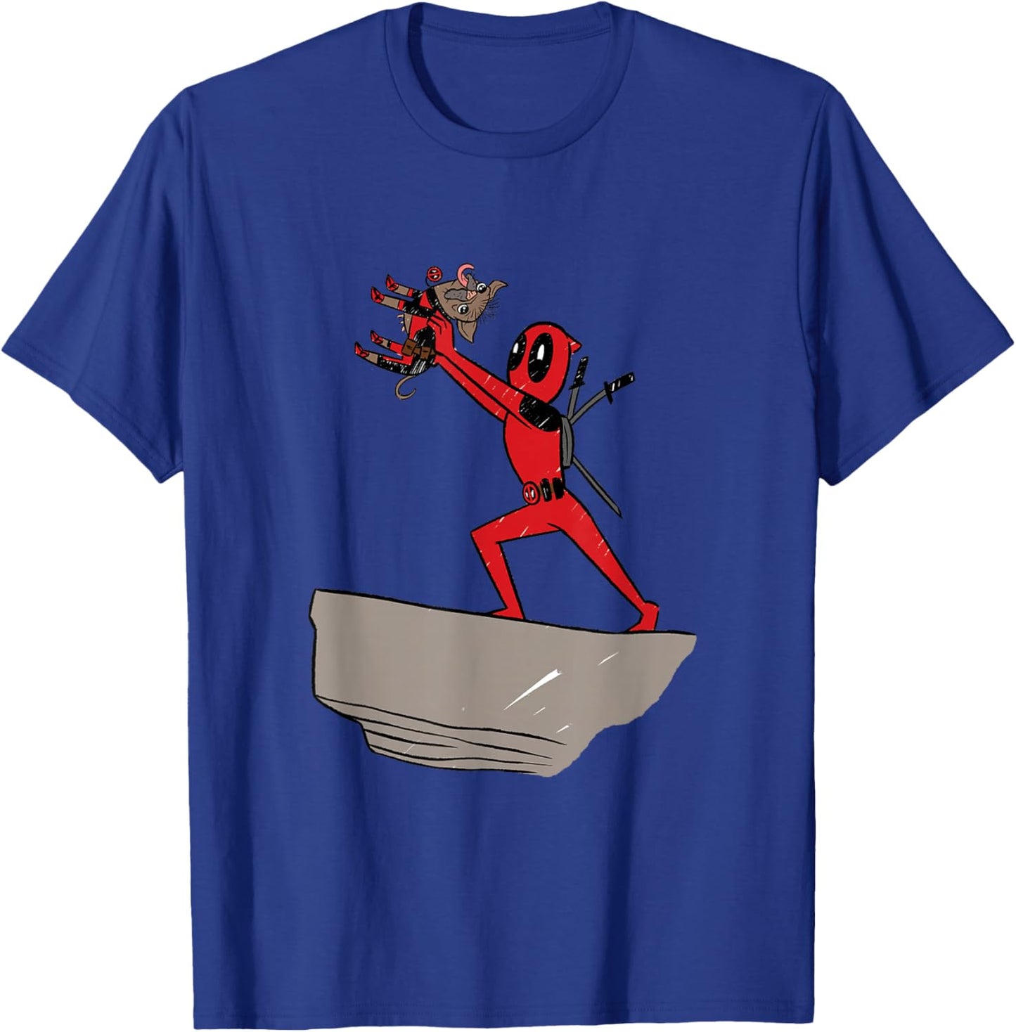 Marvel Deadpool & Wolverine Lion King Pride Rock Dogpool T-Shirt - T-Shirt | Royal
