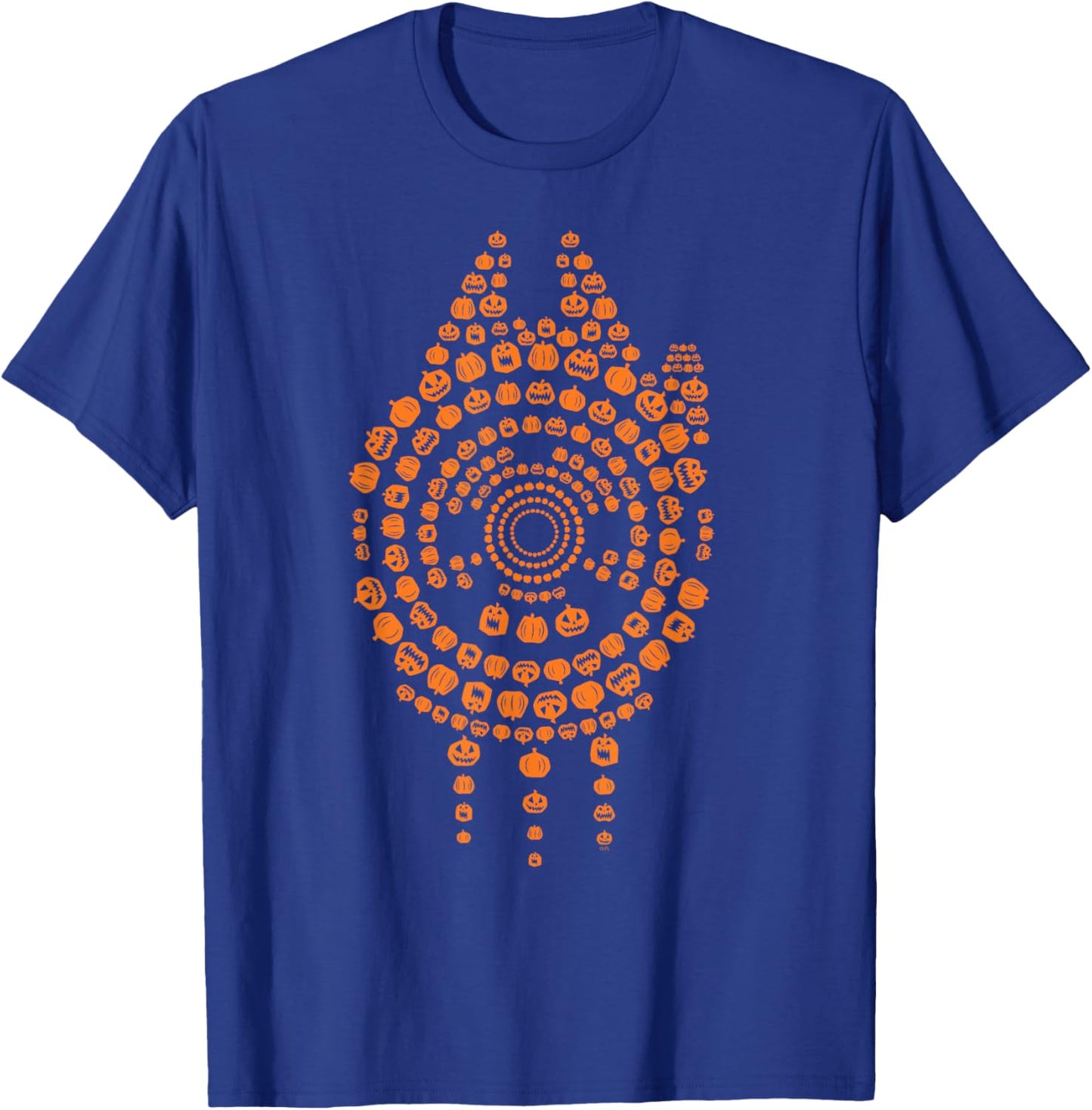 Star Wars Halloween Millennium Falcon Pumpkins T-Shirt - T-Shirt | Royal
