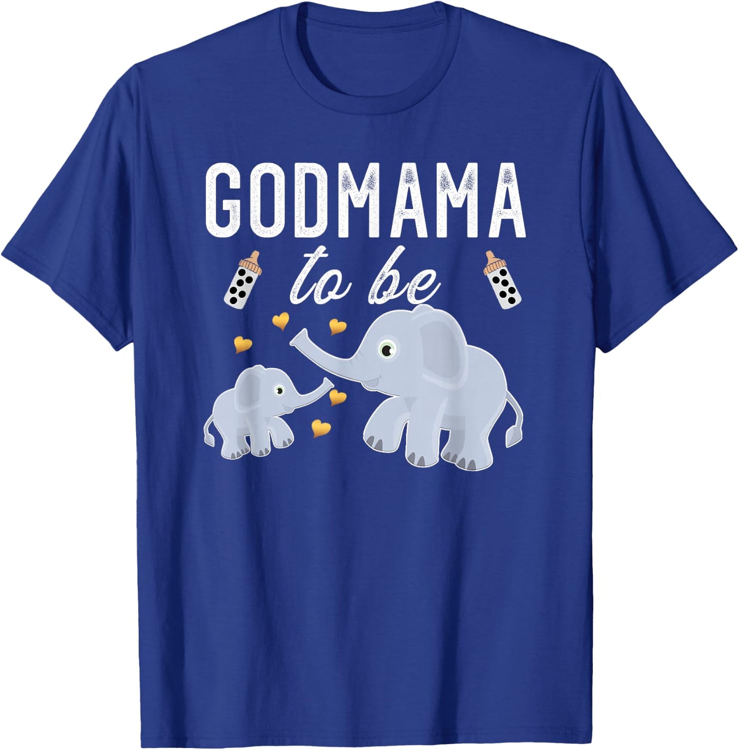Godmama To Be Elephant Baby Shower Godmother Cute T-Shirt - T-Shirt | Royal