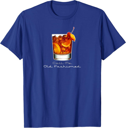 Vintage Call Me Old Fashioned Whiskey Funny Mixed Drink T-Shirt - T-Shirt | Royal