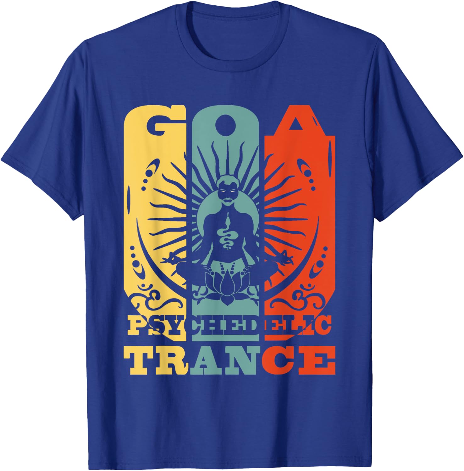 Goa Psychedelic Trance - OM Psytrance Present T-Shirt - T-Shirt | Royal