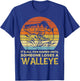 Fun Games Until Someone Loses Walleye Retro Ice Fishing Dad T-Shirt - T-Shirt | Royal