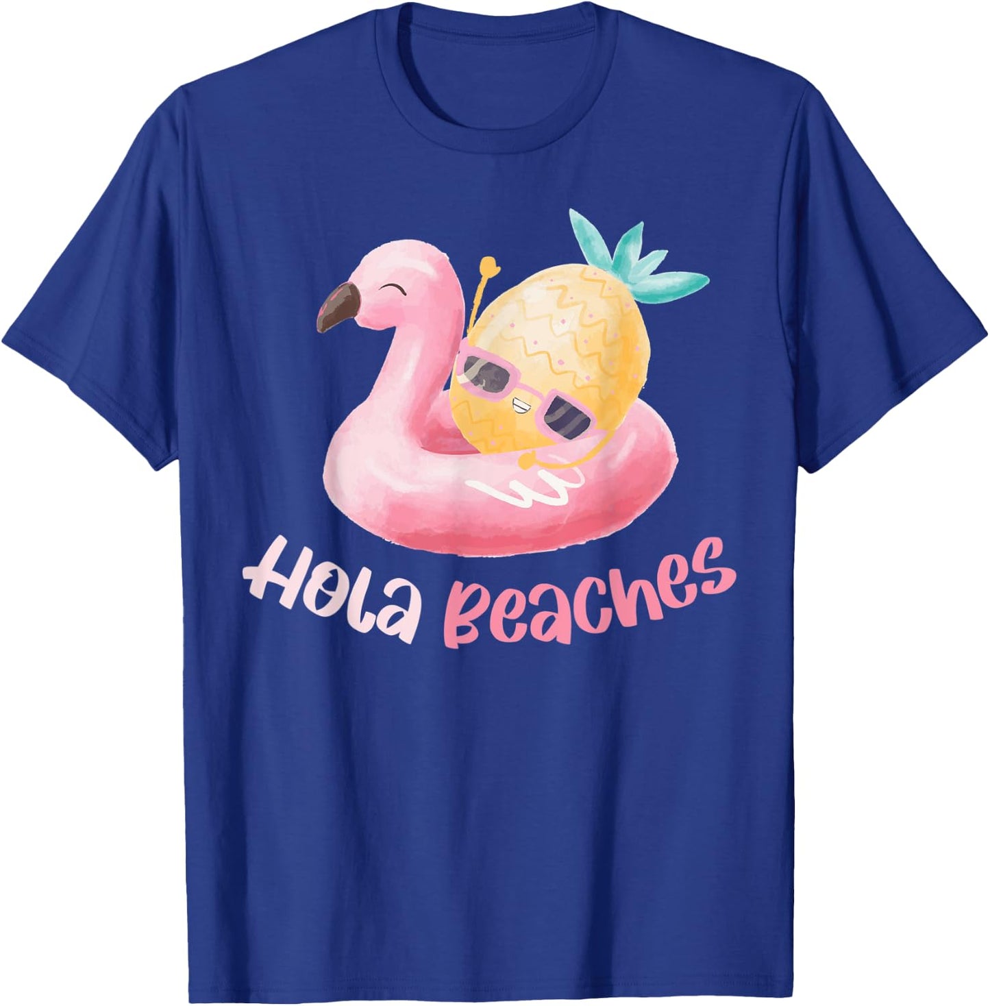 Hola Beaches Men Women T-Shirt - T-Shirt | Royal