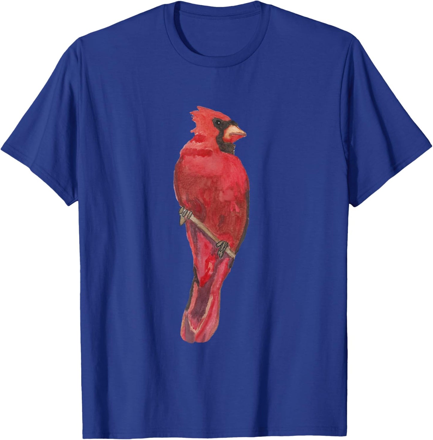 Red Watercolor Cardinal T-Shirt - T-Shirt | Royal