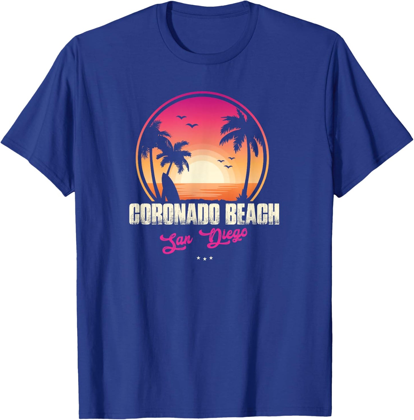 Coronado Beach Souvenir - San Diego Reminder Men Women T-Shirt - T-Shirt | Royal