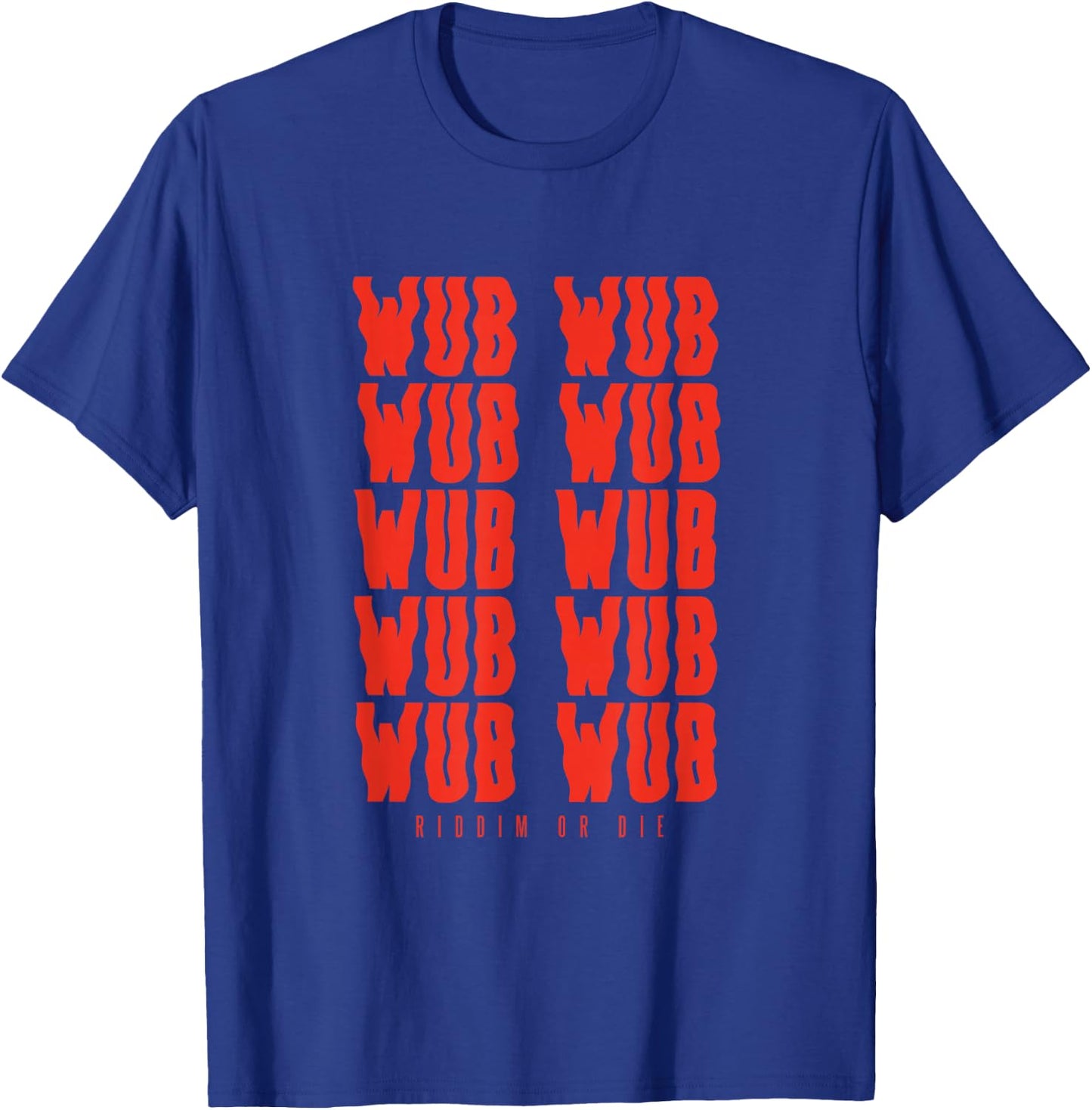 The Riddim Kid Designs Wub Wub Dubstep Riddim - Men's Black Small Classic Fit Short Sleeve T-Shirt - T-Shirt | Royal